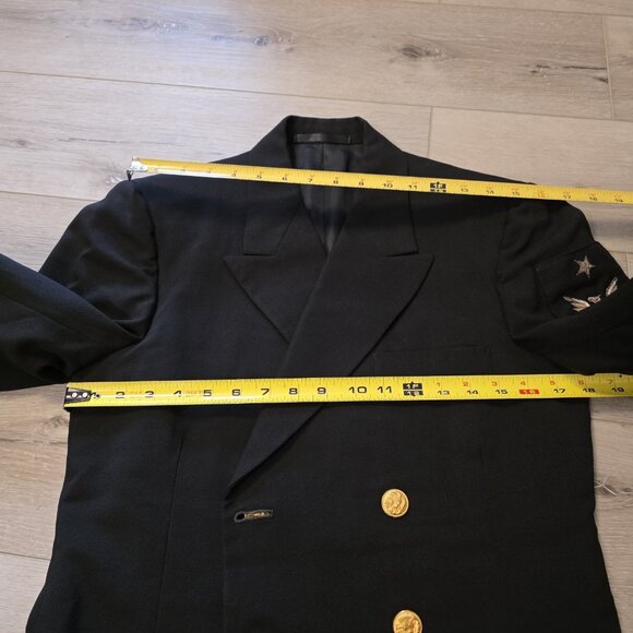 Vtg 60's US Navy Master Chief Petty Officer Dress Dark Blue Jacket READ - Picture 10 of 12